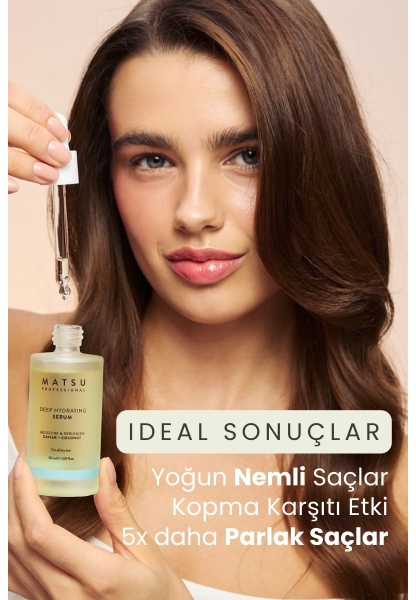 Kuru Saçlar Için Yoğun Nemlendirici Ve Kopma Karşıtı Deep Hydrating Saç Bakım Serumu 50 ml