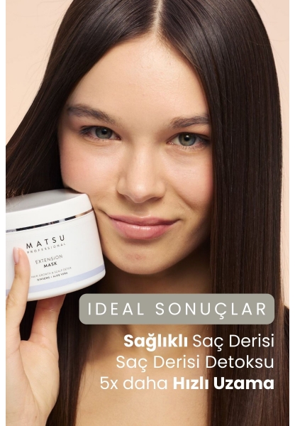 Yavaş Uzayan Saçlar Için Saç Derisini Güçlendiren Extension Hızlı Uzama Saç Bakım Maskesi 350 ml