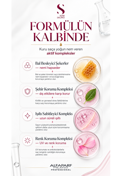 Semi Di Lino Moisture Durulanmayan Saç Kremi 1000 Ml