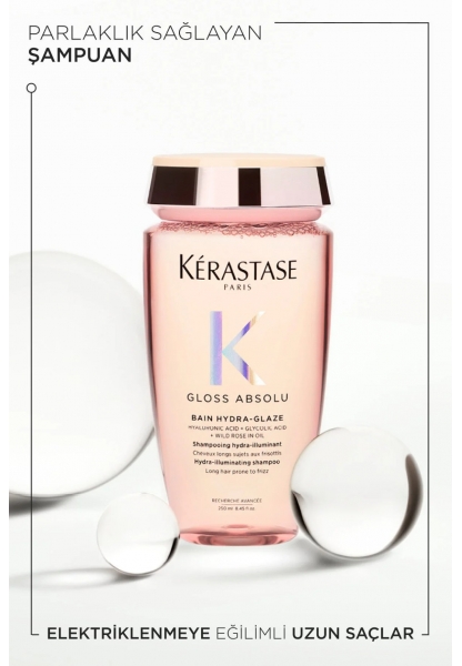 Gloss Absolu Elektriklenme Karşıtı Saç Bakım Seti - Bain & Spray & Oil
