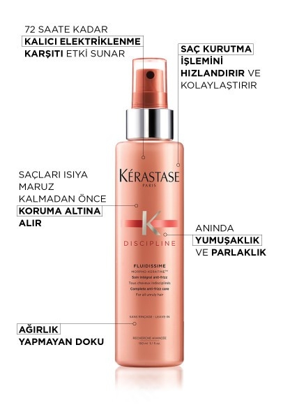 Kerastase Spray Fluidissime Isıya Karşı Koruyan ve Pürüzsüzlük Veren Elektriklenme Karşıtı Sprey