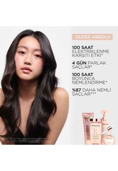 Gloss Absolu Elektriklenme Karşıtı Saç Bakım Seti - Bain & Spray & Oil