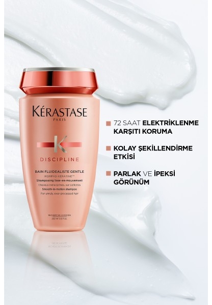 Kerastase Bain Fluidealiste Sülfatsız Zor Şekillenen Saçlar İçin Kontrol Sağlayan Elektriklenme Karşıtı Şampuan