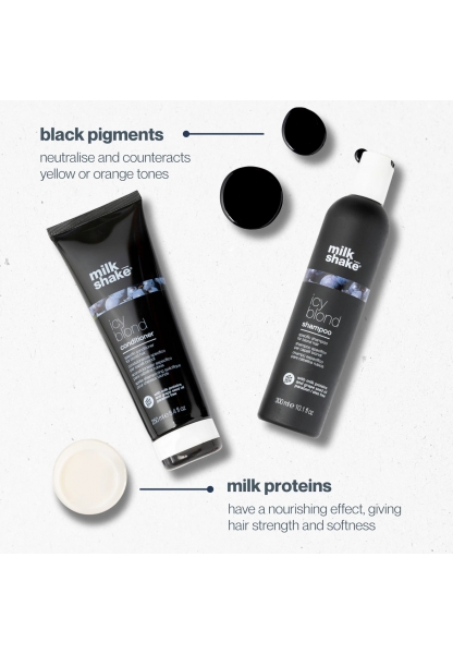 Milk_shake Icy Blond Çok Açık Sarı Ve Platin Sarı Şaçlar Için Şampuan 300 Ml