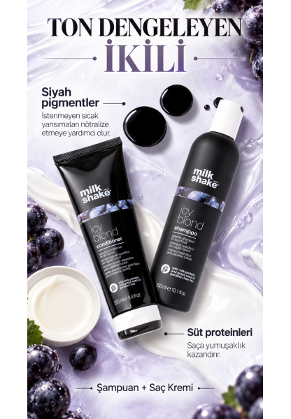 Milk_shake Icy Blond Çok Açık Sarı Ve Platin Sarı Şaçlar Için Bakım Kremi