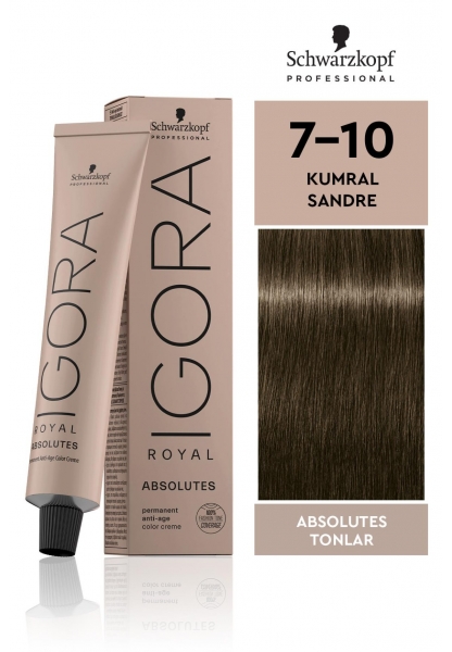 Igora Royal Absolutes Saç Boyası 7-10 Kumral Sandre Doğal 60 ml