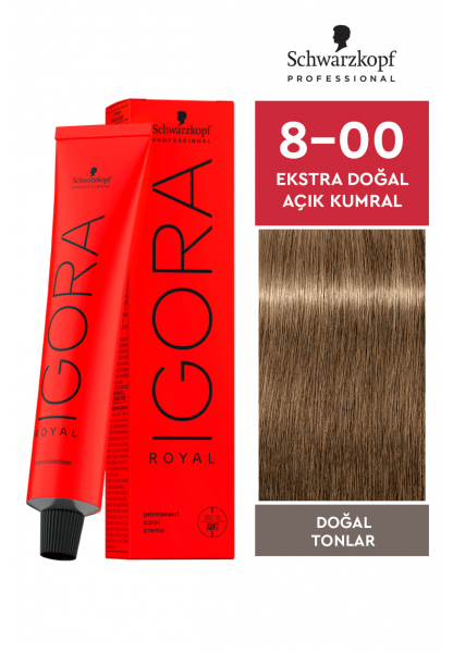 Igora Royal Saç Boyası 8-00 Açık Kumral-Ekstra Doğal 60 ml