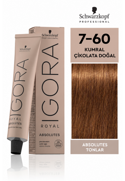 Royal Absolutes Saç Boyası Kumral-Çikolata Doğal 7-60 60 ml