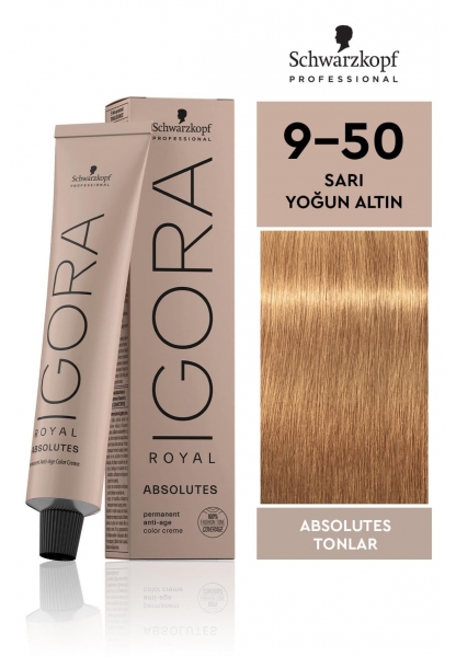 Igora Royal Absolutes Saç Boyası Sarı Altın Doğal  9-50 60 ml 
