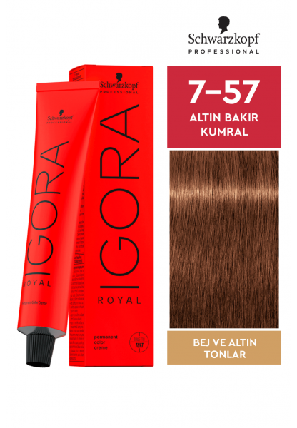 Igora Royal Saç Boyası 7-57 Altın Bakır Kumral 60ml