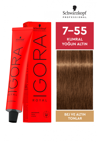 Igora Royal Saç Boyası 7-55 Kumral Yoğun Altın 60ml