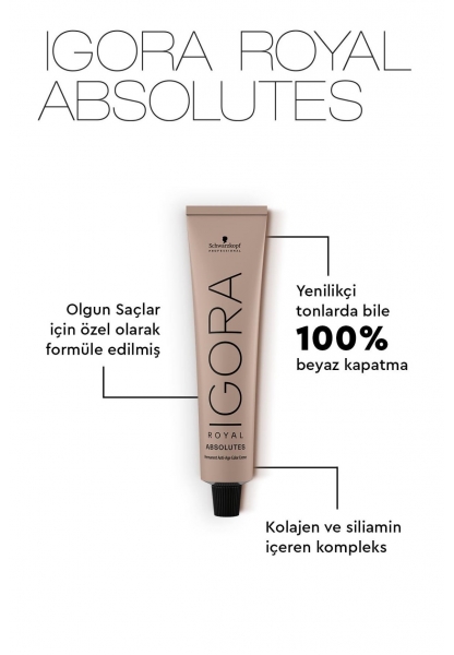 Igora Royal Absolutes Saç Boyası 7-50 Altın Kumral Doğal 60ml 