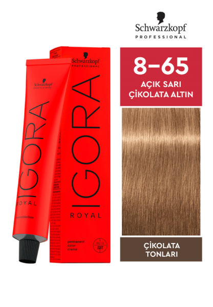 Igora Royal Saç Boyası 8-65 Açık Sarı-Çikolata Altın 60ml