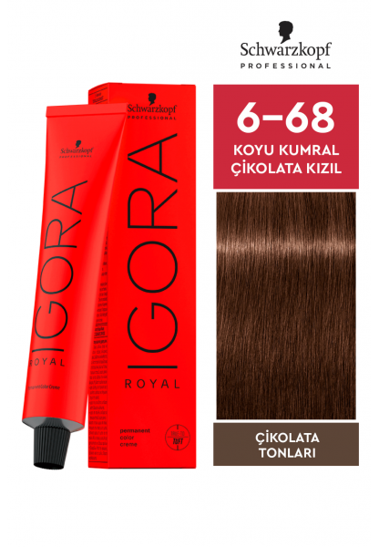 Igora Royal Saç Boyası 6-68 Koyu Kumral Çikolata Kızıl 60ml